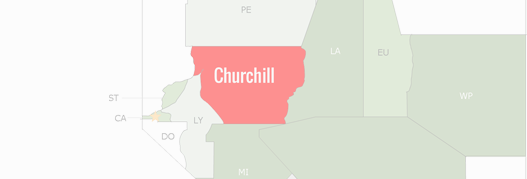 Churchill County Map